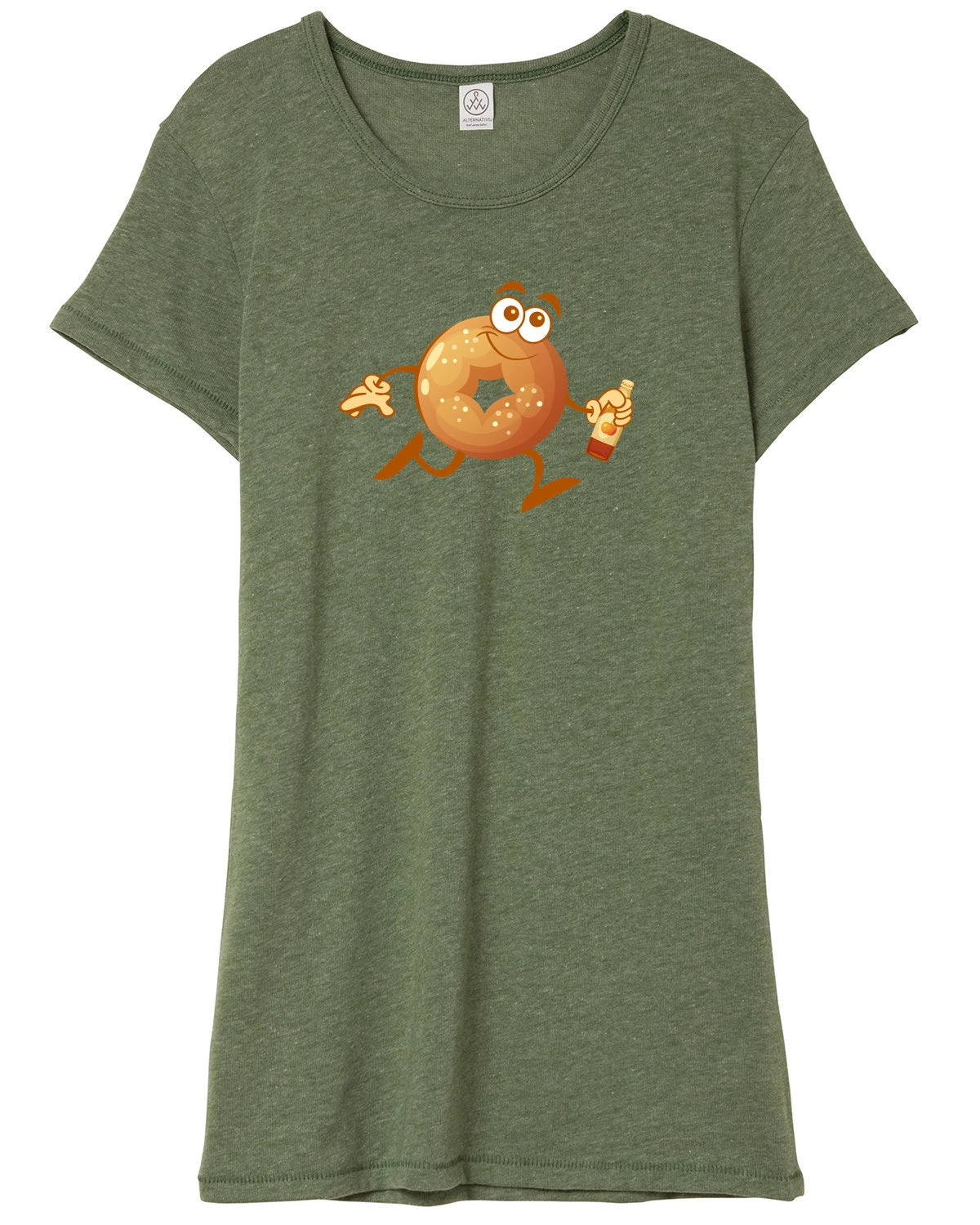 Women's Running Cider Donut Tee 4 Women's Running Cider Donut Tee - Image 2