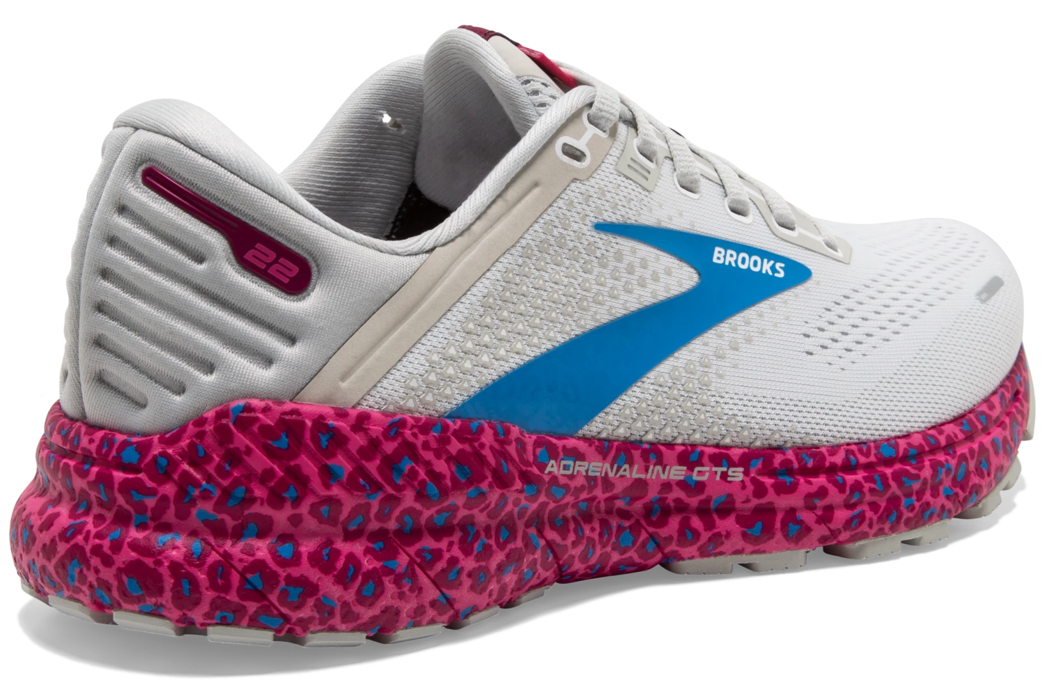 Brooks Women's Adrenaline GTS 22 - White/Oyster/Brilliant (1203531B160) 5 Brooks Women's Adrenaline GTS 22 - White/Oyster/Brilliant (1203531B160) - Image 3