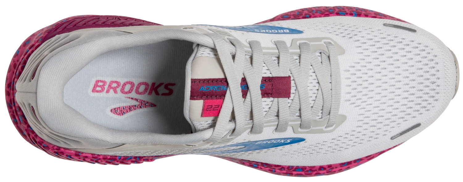 Brooks Women's Adrenaline GTS 22 - White/Oyster/Brilliant (1203531B160) 7 Brooks Women's Adrenaline GTS 22 - White/Oyster/Brilliant (1203531B160) - Image 5