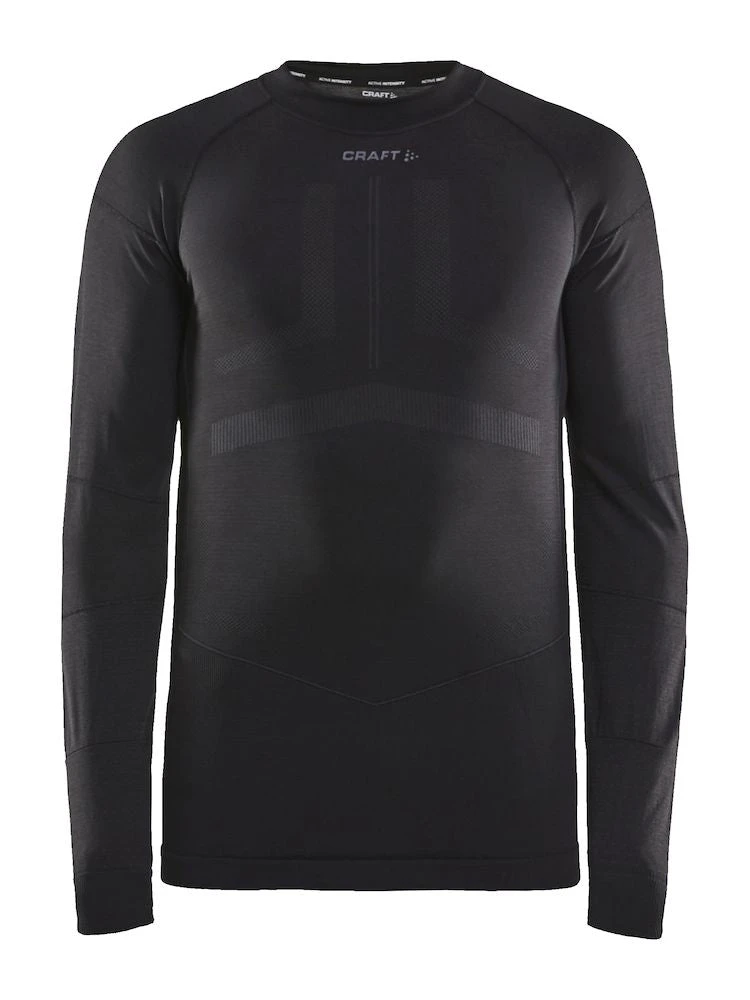 Craft Men's Active Intensity Crewneck Baselayer - Black/Asphalt (1907933-999995) 8 Craft Men's Active Intensity Crewneck Baselayer - Black/Asphalt (1907933-999995) - Image 6