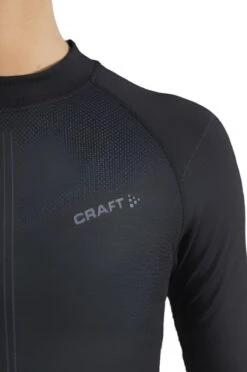 Craft Women's Active Intensity Crewneck Baselayer - Black/Asphalt (1907937-999995) -Sports Fashion Store 1907937 999995 Active Intensity CN LS C3 Preview