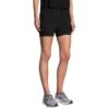 Brooks Women's Chaser 5" 2-IN-1 Short - Black (221464001) -Sports Fashion Store 221464 001 MA Chaser 5in 2in1 Short