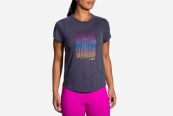 Brooks Women's Distance Graphic Short Sleeve (221469) 18 Brooks Women's Distance Graphic Short Sleeve (221469) -Sports Fashion Store 221469 459 MF Distance Graphic Short Sleeve