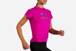 Brooks Women's Distance Graphic Short Sleeve (221469) 23 Brooks Women's Distance Graphic Short Sleeve (221469) -Sports Fashion Store 221469 611 MV Distance Graphic Short Sleeve