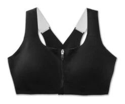 Brooks Women's Dare Zip Run Sports Bra - Black (350075001) -Sports Fashion Store 350075 001 lf Dare Zip d948f07f 7ba2 42bc 9969 31c35463e93f