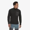 Patagonia Men's R1 Air Zip Neck - Black (40245BLK) -Sports Fashion Store 40245 BLK MK1