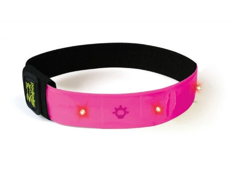 Amphipod Might-Light Flashing Reflective Arm Band - Pink (494) 3 Amphipod Might-Light Flashing Reflective Arm Band - Pink (494)