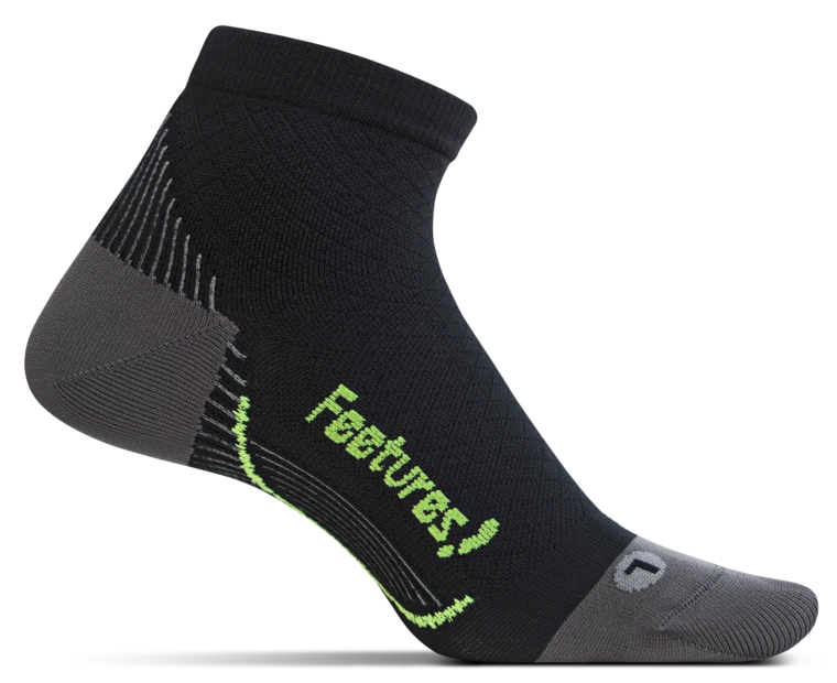 Feetures! Plantar Relief Ultra Light Quarter Sock - Black (PF2501) 3 Feetures! Plantar Relief Ultra Light Quarter Sock - Black (PF2501)