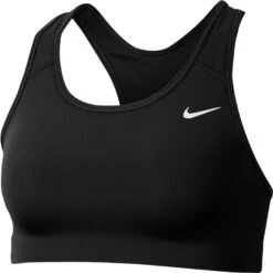 Nike Women's Swoosh Medium Support Non-Padded Sports Bra (BV3630) -Sports Fashion Store BV3630 010 PHSFH001