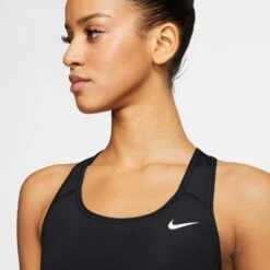 Nike Women's Swoosh Medium Support Non-Padded Sports Bra (BV3630) -Sports Fashion Store BV3630 010 PHSYM001
