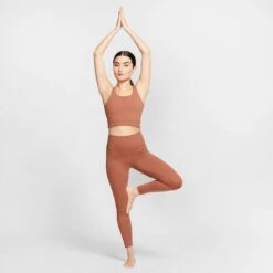 Nike Women's Yoga Luxe 7/8 Tights - Red Bark/Terra Blush (CJ4203-275) 15 Nike Women's Yoga Luxe 7/8 Tights - Red Bark/Terra Blush (CJ4203-275) -Sports Fashion Store CJ4203 275 PHSYM004
