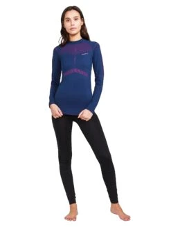 Craft Women's Active Intensity Crewneck Baselayer - Tide/Roxo (1907937-698486) -Sports Fashion Store CraftWomensCrewneckBaselayerTide Roxo4 min