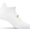 Feetures! High Performance Ultra Light Cushion No-Show Tab Running Socks - White (FA5500) 1 Feetures! High Performance Ultra Light Cushion No-Show Tab Running Socks - White (FA5500) -Sports Fashion Store HP UL Tab White sock on foot form