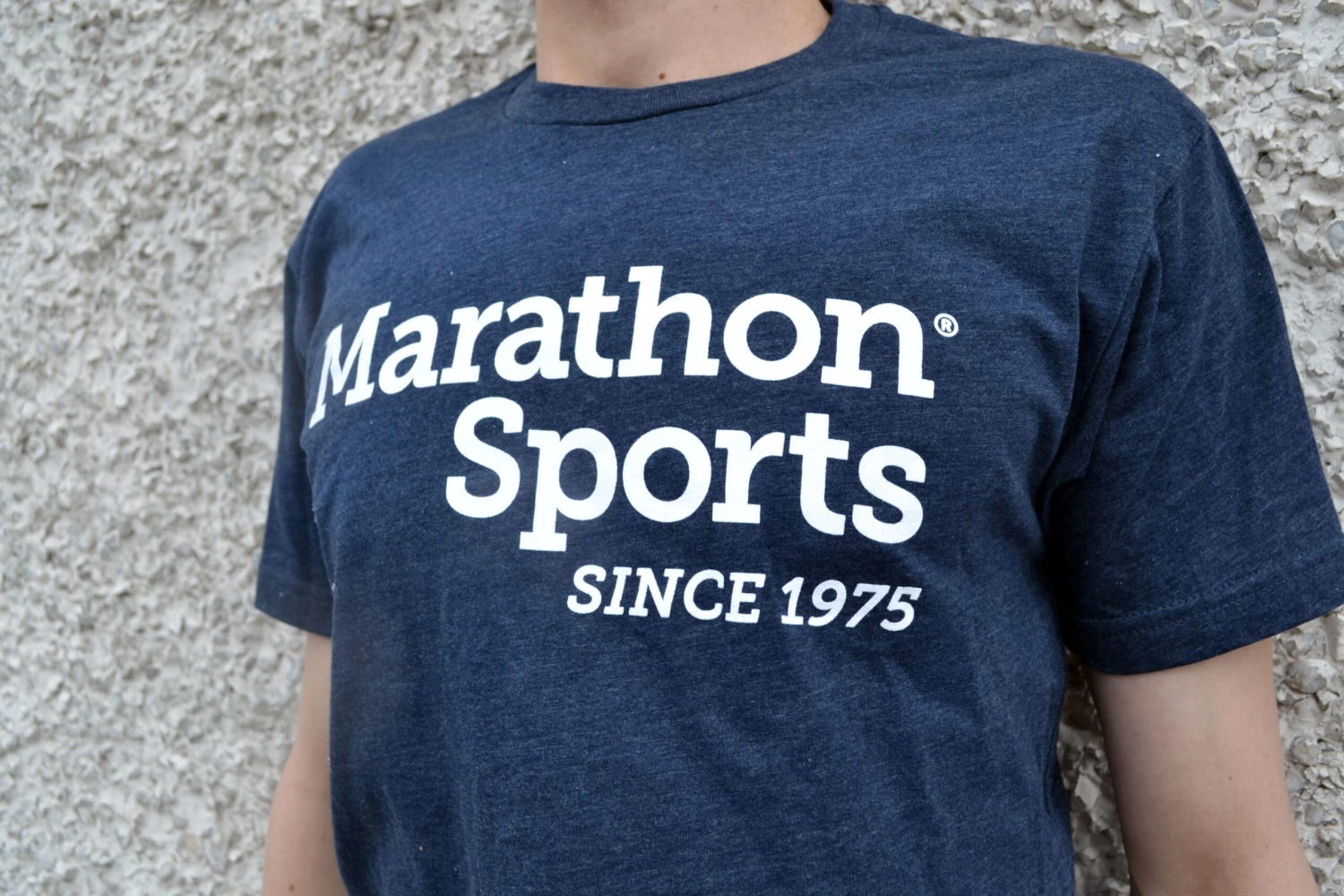Marathon Sports Men's Logo Tee - Navy/White (M LOGO TEE 1) 4 Marathon Sports Men's Logo Tee - Navy/White (M LOGO TEE 1) - Image 2