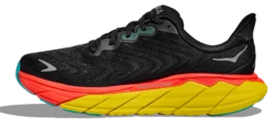 HOKA Men's Arahi 6 -Sports Fashion Store hoka mens arahi 6 running shoe black red yellow