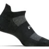 Feetures! High Performance Ultra Light No-Show Tab Running Socks - Black (FA5501) 2 Feetures! High Performance Ultra Light No-Show Tab Running Socks - Black (FA5501) -Sports Fashion Store hp ul tab black sock on foot form 2