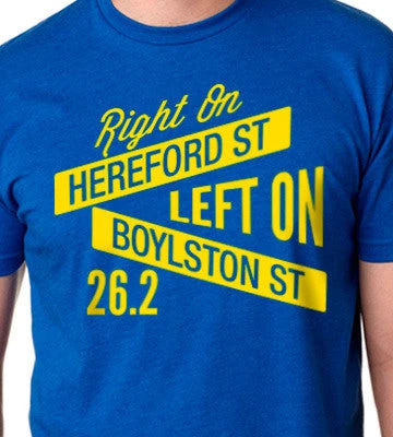Right On Left On Men's Street Signs Cotton Tee 3 Right On Left On Men's Street Signs Cotton Tee
