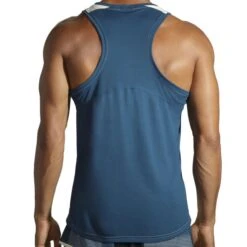 Brooks Men's Atmosphere Singlet 12 Brooks Men's Atmosphere Singlet -Sports Fashion Store www brooksrunning com 211384 363 mb atmosphere singlet mens sleeveless running top 2