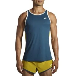 Brooks Men's Atmosphere Singlet 15 Brooks Men's Atmosphere Singlet -Sports Fashion Store www brooksrunning com 211384 428 mv atmosphere singlet mens sleeveless running top 1